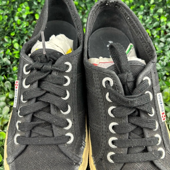 SUPERGA CLASSIC CANVAS SNEAKERS/WEDGE SHOES SIZE 8 - Picture 6 of 8